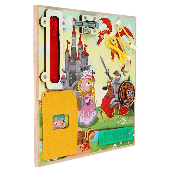 Бизиборд "Сказочные герои" 25 х 25 см