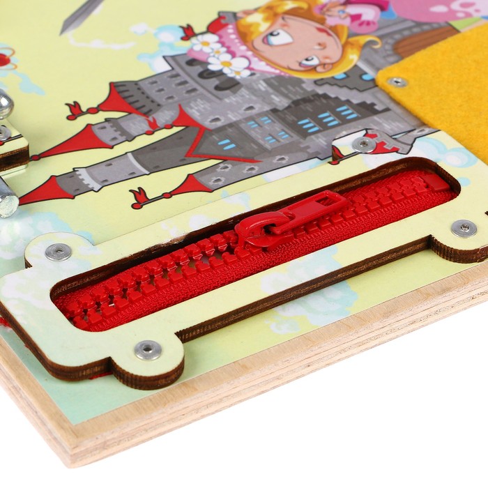 Бизиборд "Сказочные герои" 25 х 25 см