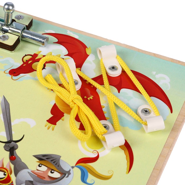 Бизиборд "Сказочные герои" 25 х 25 см