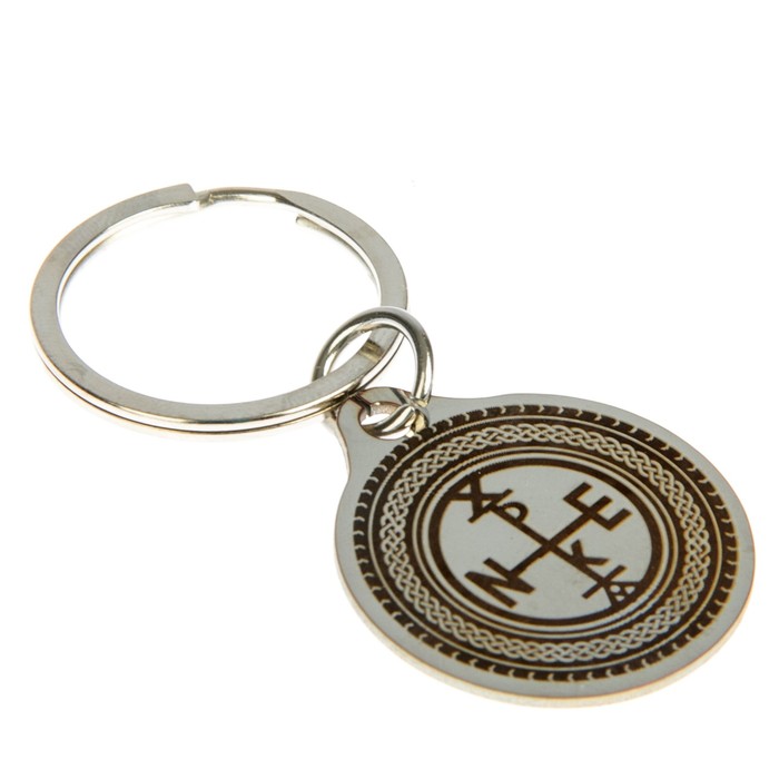 Брелок "Покров Николая Чудотворца", мед. сталь