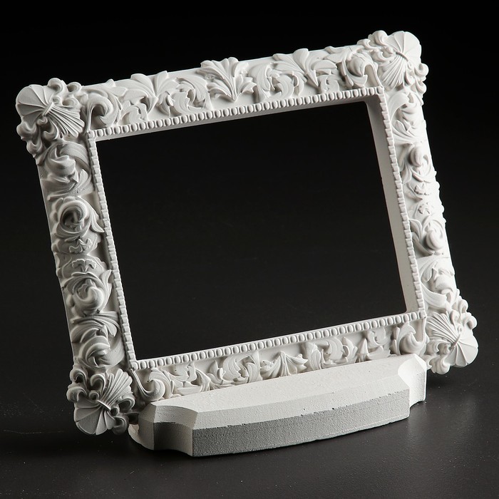 Фоторамка с подставкой, "Орхидея" 21х16см, белая