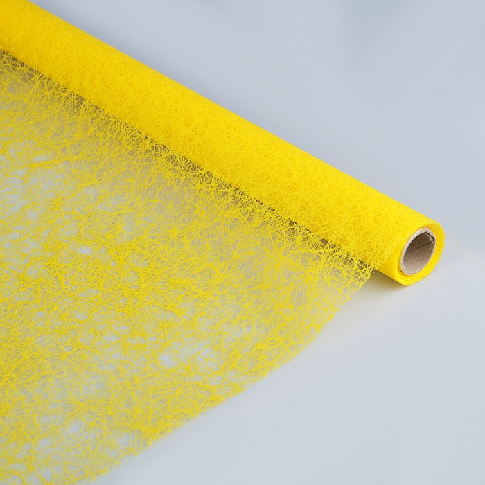 Сизаль "Паутинка", ярко-желтый, 50 см х 5 м