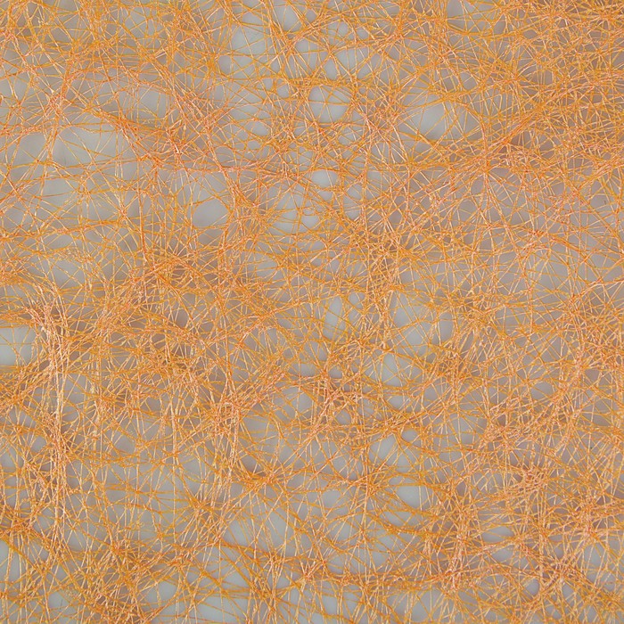 Сизаль "Паутинка", перламутровая, оранжевый, 50 см х 5 м