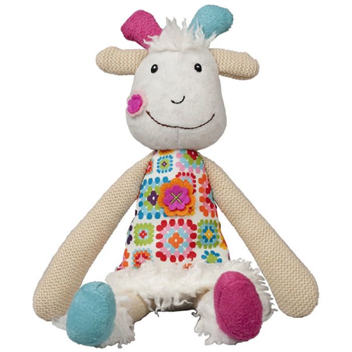 Мягкая игрушка Ebulobo "Козочка Жужу" с погремушкой внутри