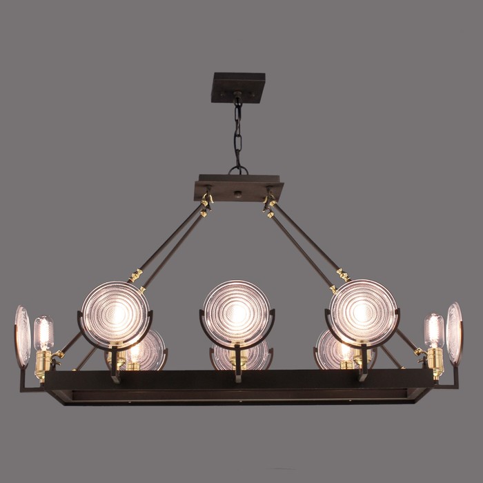 Люстра CL445281 "Тесла" 8x75W E27 кофейный 96x39x62,36 см