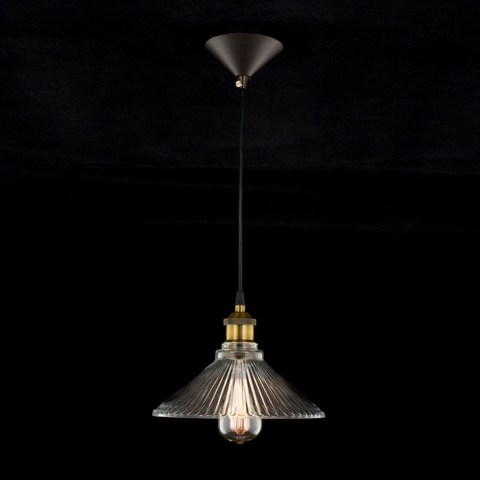 Подвес CL450106 "Эдисон" 1x75W E27 бронза 25x25x21 см