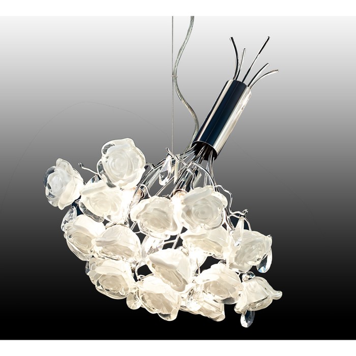 Люстра подвес "Rosa" 4x40W G9 белый 50x40x60 см