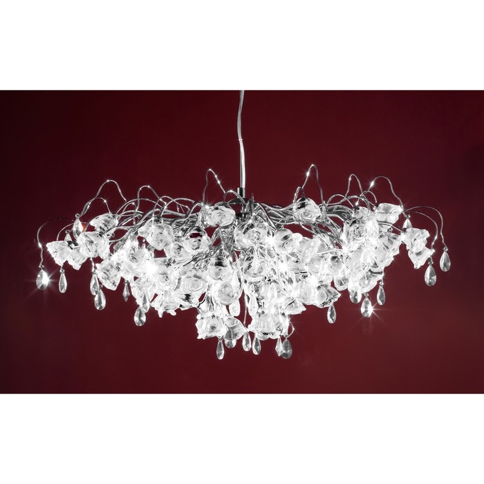 Люстра EL325P171 "Rosa" 17x40W G9 белый 100x100x70 см