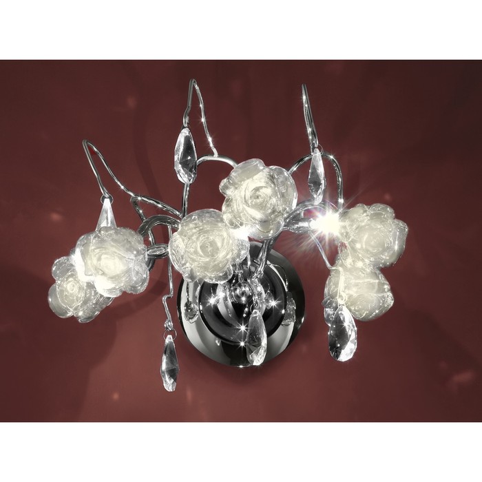 Бра "Rosa" 2x40W G9 белый 23x30x30 см