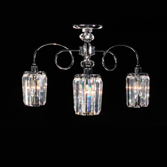 Люстра CL330131 "Синди" 3x60W E14 хром 60x60x33 см