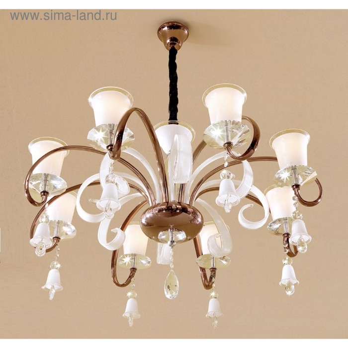 

Люстра EL328P081 Trendi 8x60W E14 медь 88x88x54 см