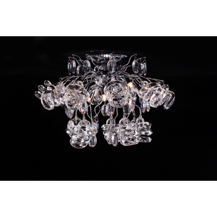 Люстра EL333C101 "Vortice" 10x40W G9 прозрачный 51x51x40 см