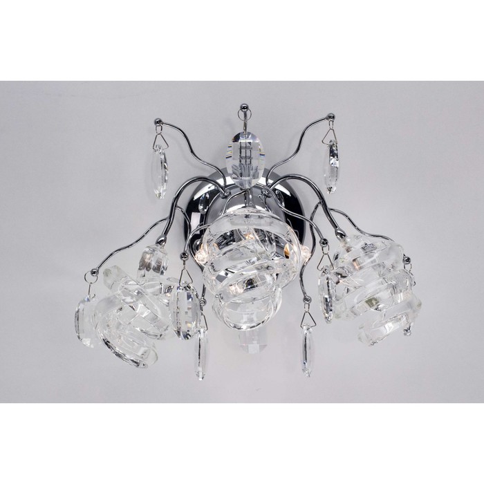 Бра EL333W021 "Vortice" 2x40W G9 прозрачный 21x32x33 см