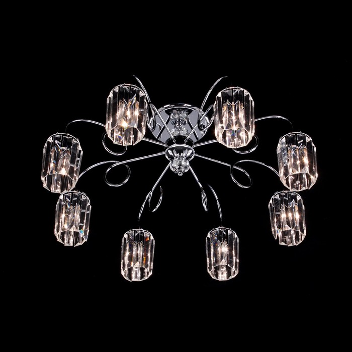 Люстра CL330181 "Синди" 8x60W E14 хром 76x76x33 см
