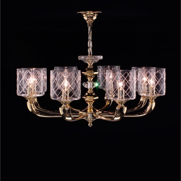 Люстра EL352P082 "Spirito" 8x60W E14 золото 55x55x31 см