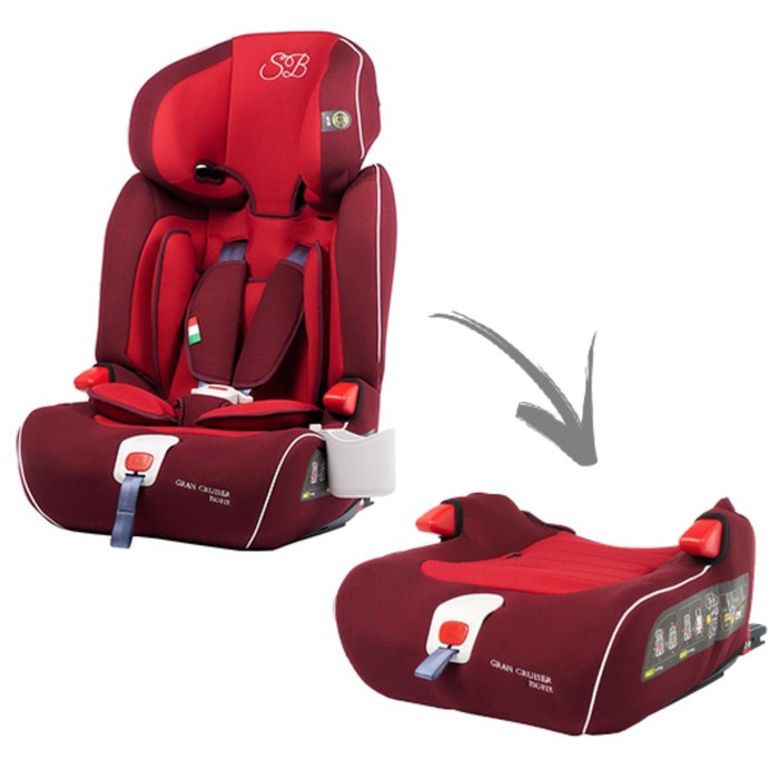 Автокресло группа 123 (9-36) Sweet Baby Gran Cruiser Isofix Red