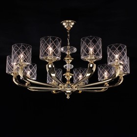 

Люстра EL352P102 "Spirito" 10x60W E14 золото 65x65x31 см