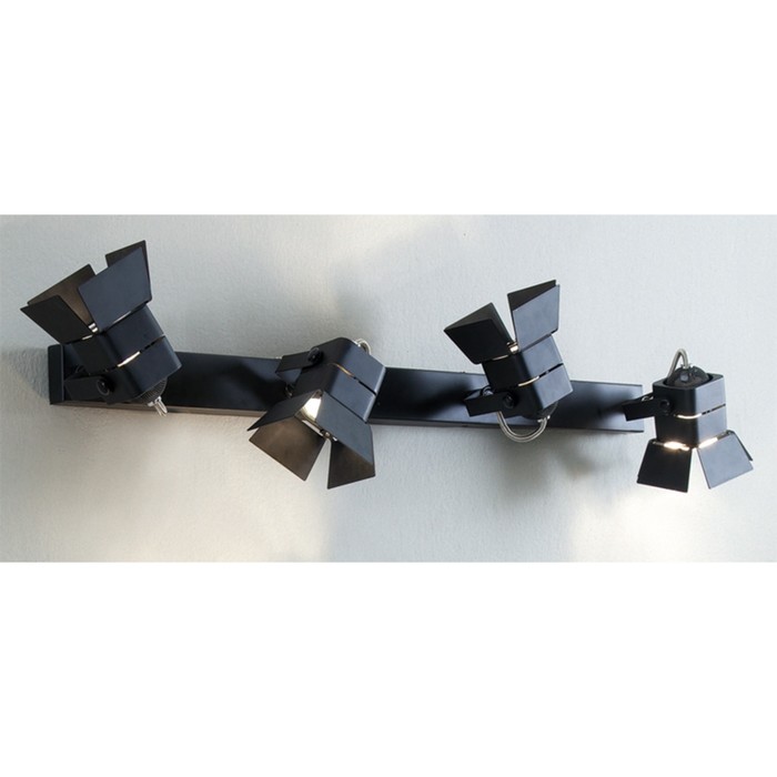 Бра CL526542S "Рубик" 4x50W GU10 черный 7x48x8 см