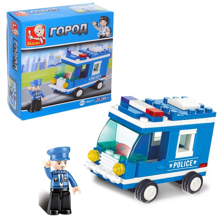 Конструктор «Полиция», 64 детали