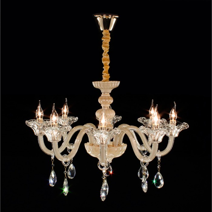 Люстра CL351181 "Ирида" 8x60W E14 шампань 76x76x73 см