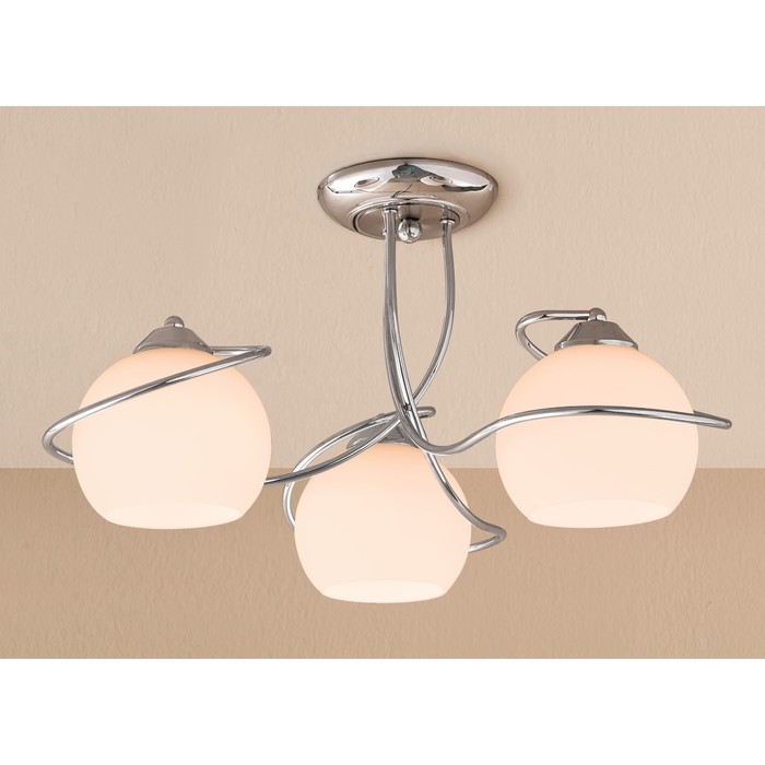 Люстра CL155131 "Лайма" 3x100W E27 хром 61x61x29 см