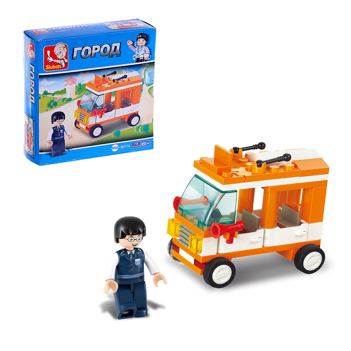 Конструктор «Машина», 72 детали