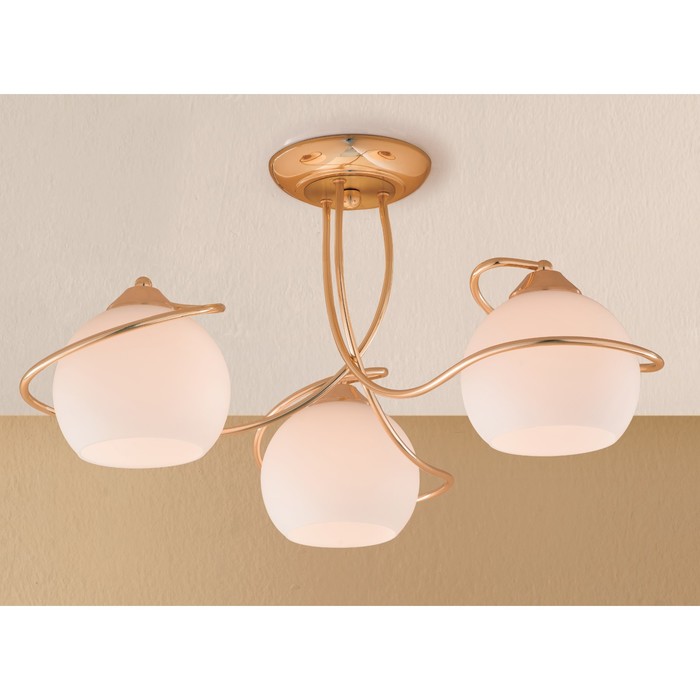 Люстра CL155132 "Лайма" 3x100W E27 золото 61x61x29 см