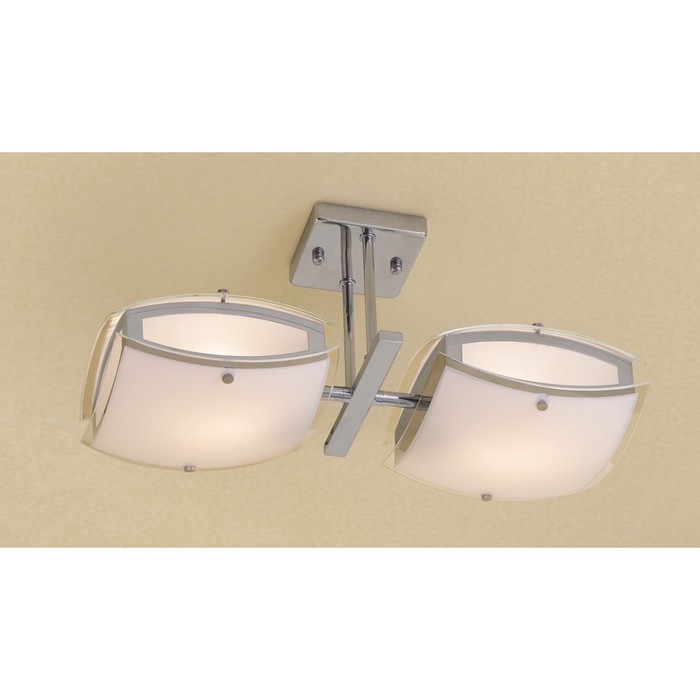 Люстра CL161121 "Берген" 2x75W E27 хром 45x18x22 см