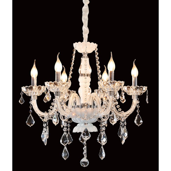 Люстра CL353161 "Финка" 6x60W E14 белый 62x62x70 см