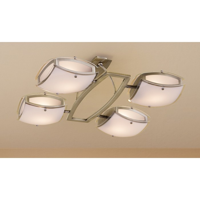 Люстра CL161143 "Берген" 4x75W E27 стар.бронза 60x53x22 см