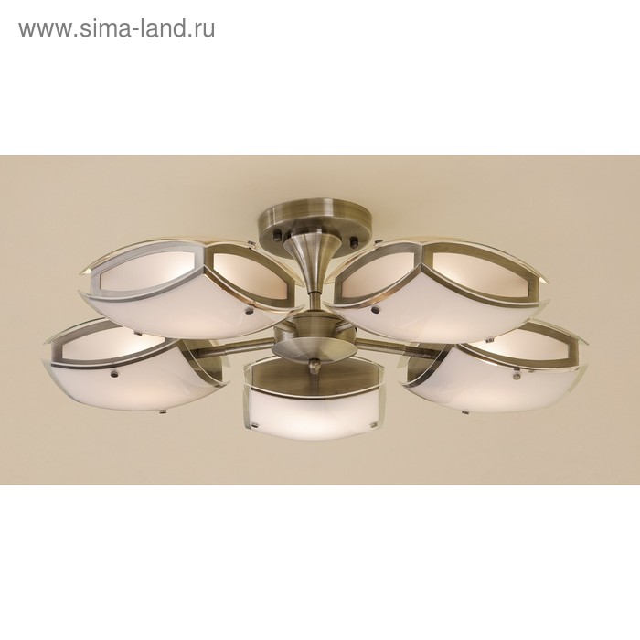 Люстра CL161153 Берген 5x75W E27 старбронза 69x69x22 см 11991₽