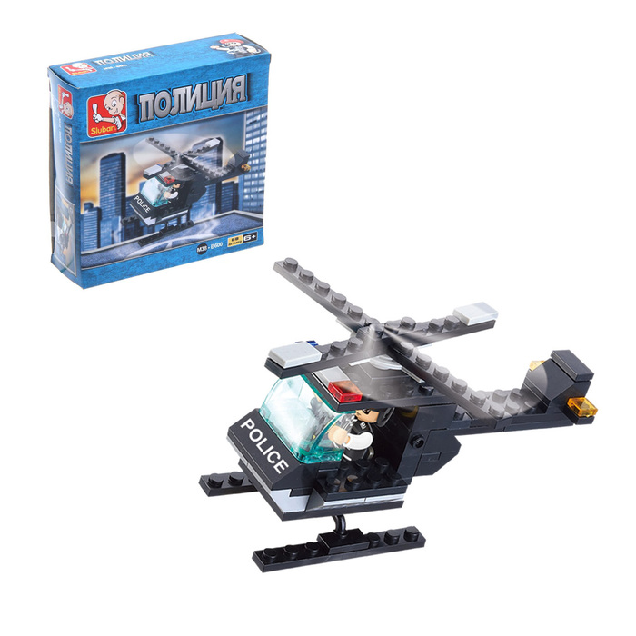 Конструктор «Военная полиция: Вертолёт», 68 деталей