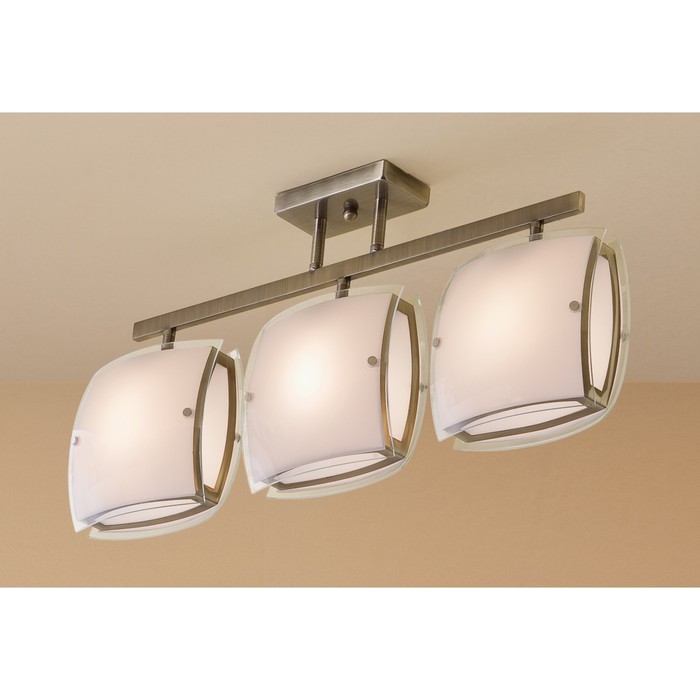 Люстра CL161233 "Берген" 3x75W E27 стар.бронза 72x18x32 см