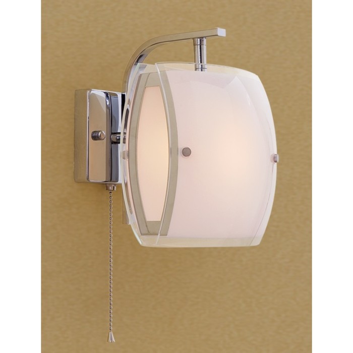 Бра "Берген" 1x75W E27 хром 18x18x21 см