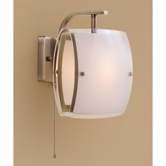 Бра "Берген" 1x75W E27 стар.бронза 18x18x21 см