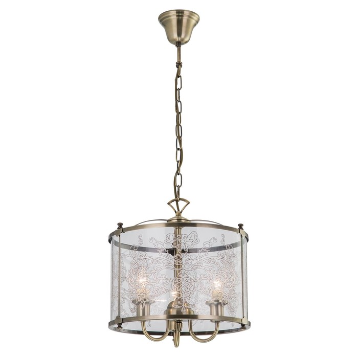 Светильник "Версаль" 3x60Вт E14 бронза 37x37x50см