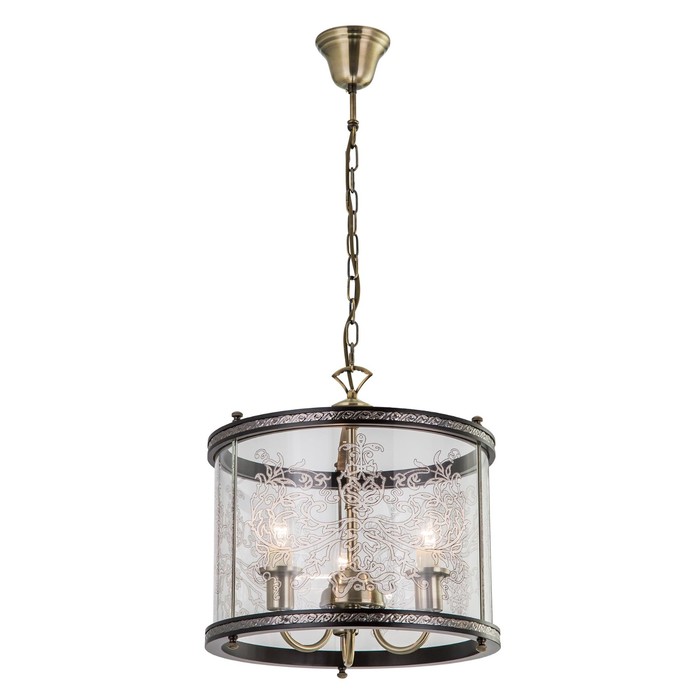 Светильник "Версаль" 3x60Вт E14 венге 37x37x50см