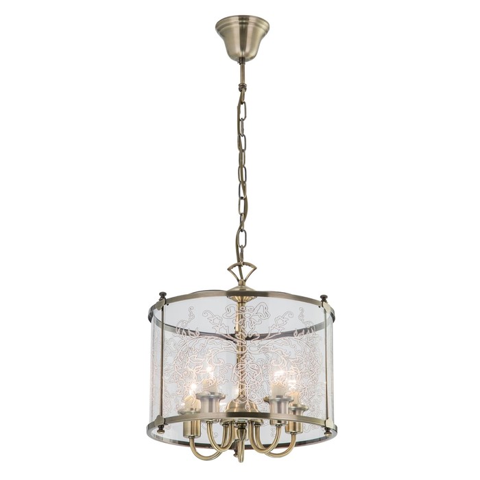 Светильник "Версаль" 5x60Вт E14 бронза 37x37x50см