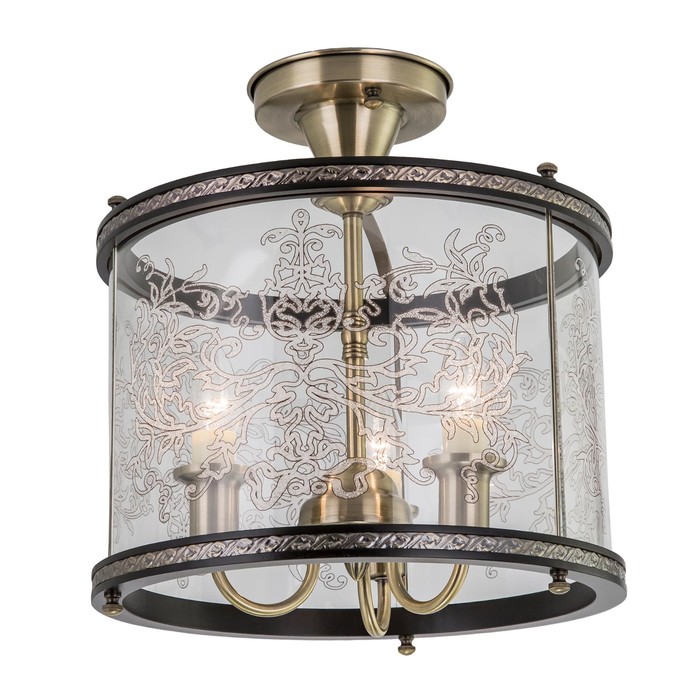 Люстра CL408233R "Версаль" 3x60W E14 венге 37x37x40 см