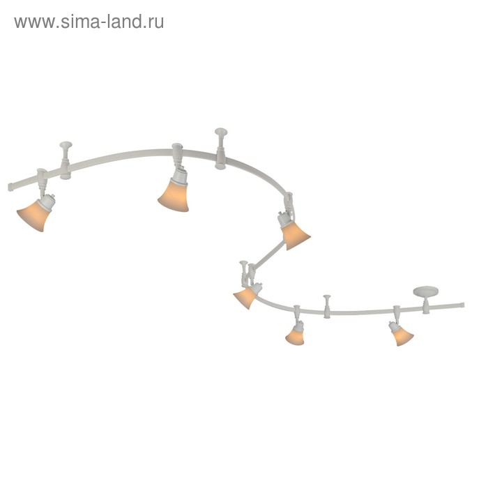 

Светильник трек CL560260 «Трек Модерн» 6x60W E14 белый 12x300x26 см