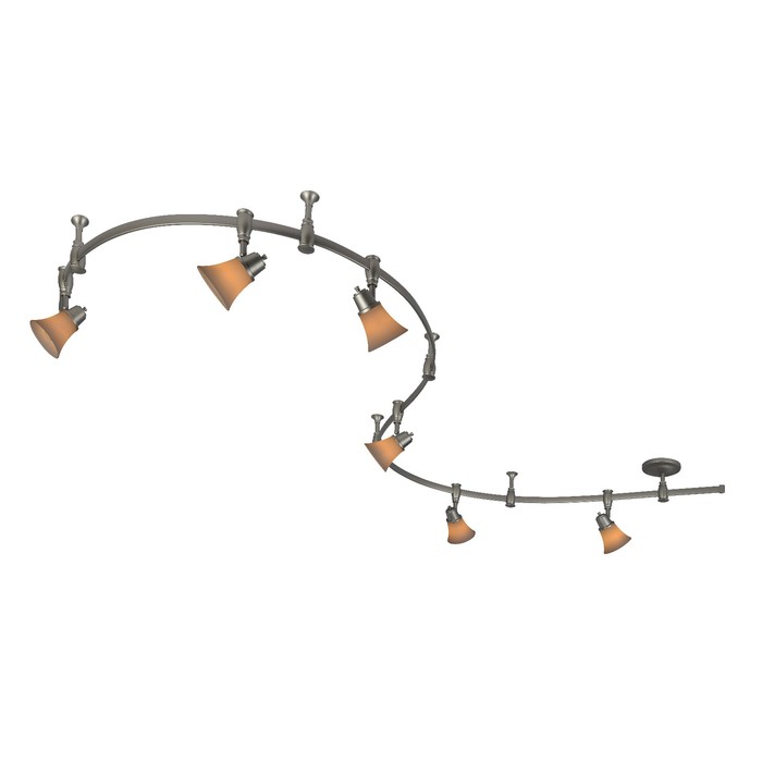 Светильник трек CL560261 "Трек Модерн" 6x60W E14 серебро 12x300x26 см