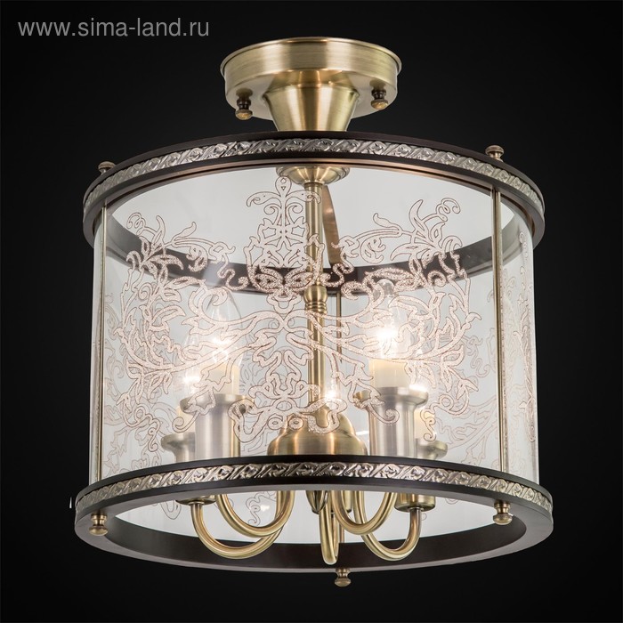 

Люстра CL408253R «Версаль» 5x60W E14 венге 37x37x40 см