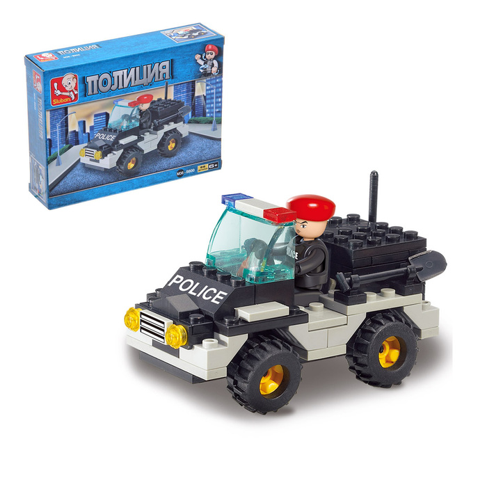 Конструктор «Военная полиция: Джип», 88 деталей