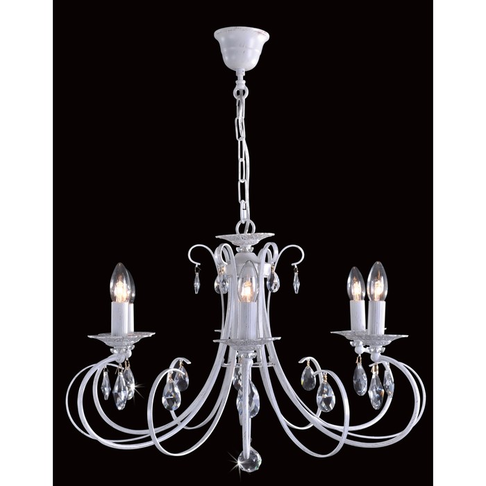 Люстра CL410162 "Джесси" 6x60W E14 белый 65x65x60 см