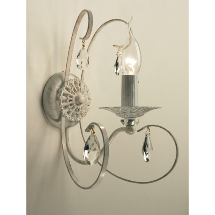 Бра CL410312 "Джесси" 1x60W E14 белый 21x18x28 см