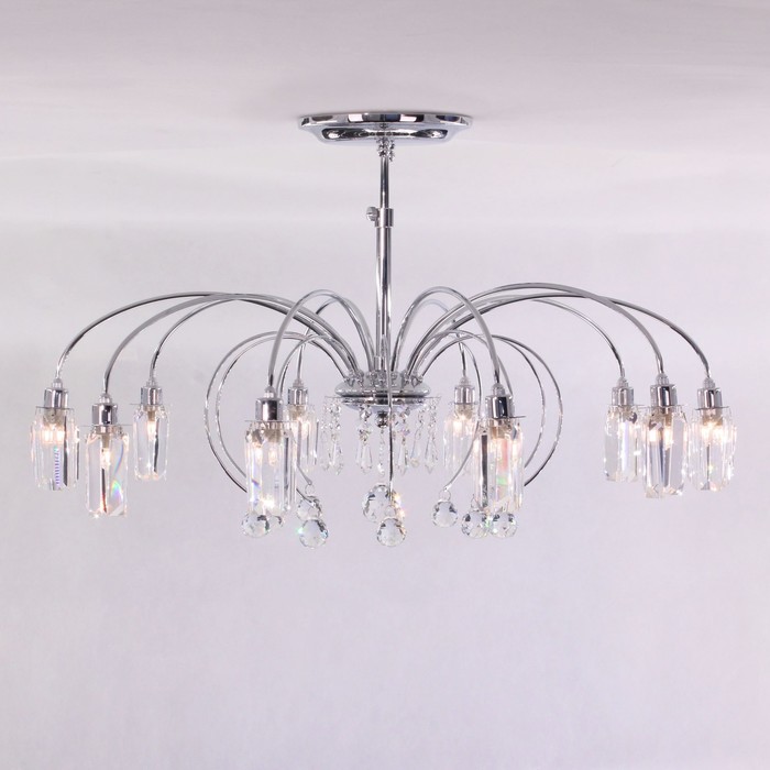 Люстра CL211101 "Калипсо" 10x60W G9 хром 73x73x33 см