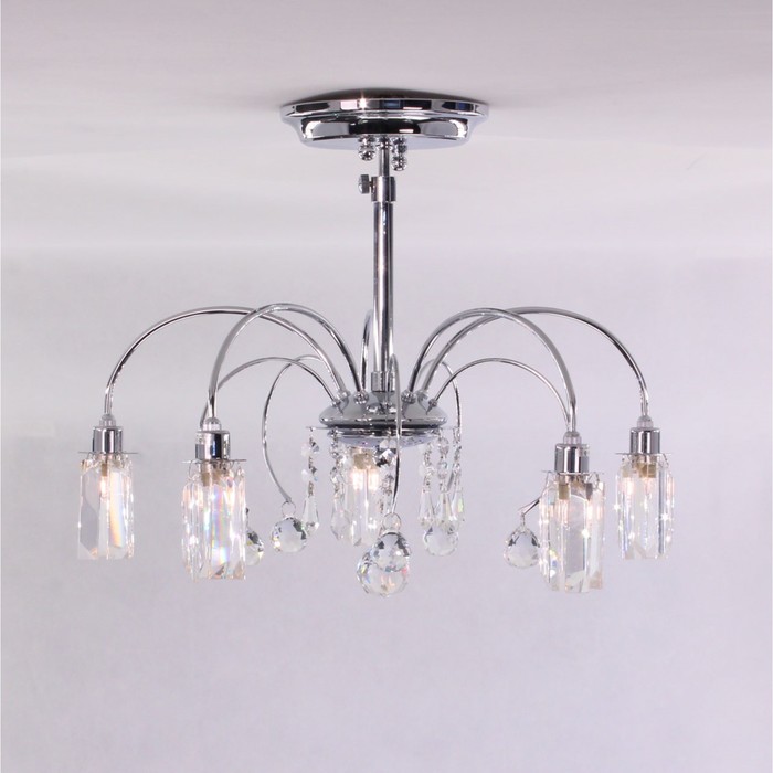 Люстра CL211151 "Калипсо" 5x60W G9 хром 49x49x33 см