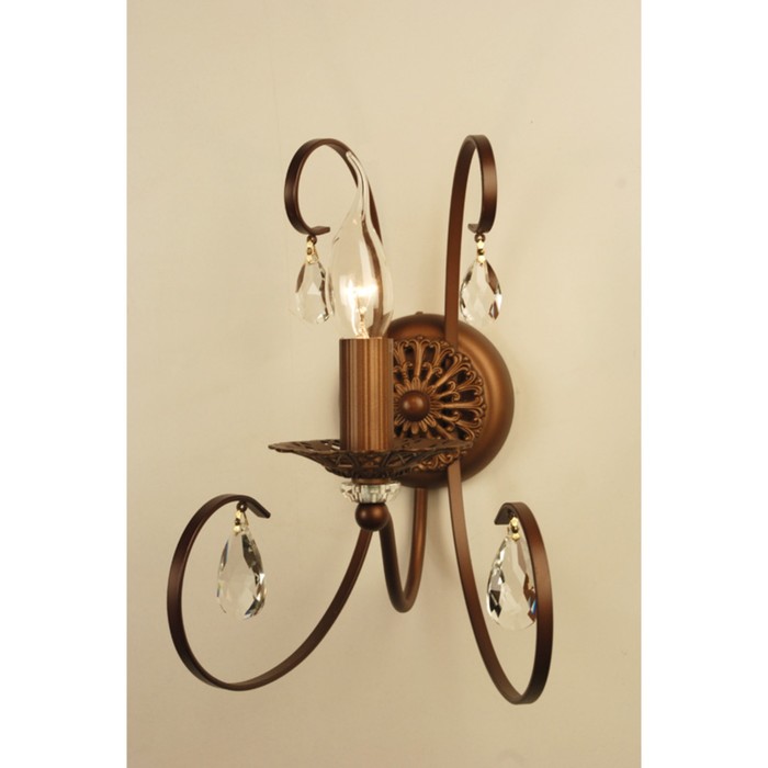 Бра CL411311 "Марлен" 1x60W E14 кофейный 21x18x28 см