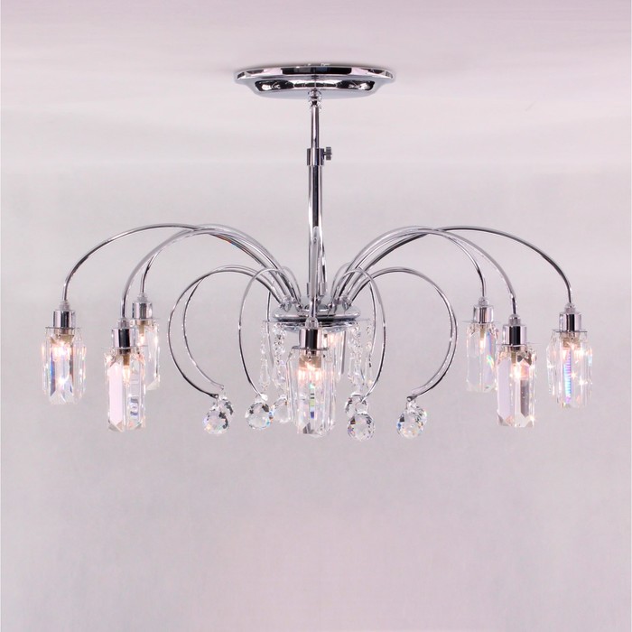 Люстра CL211181 "Калипсо" 8x60W G9 хром 61x61x33 см