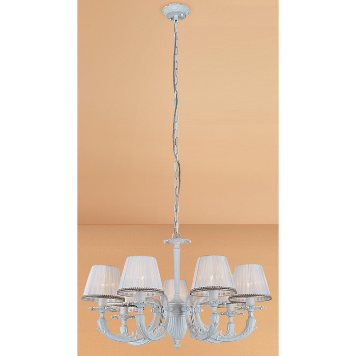 Люстра CL412172 "Канон" 7x60W E14 белый 68x68x50 см